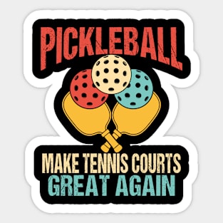 Vintage Pickleball Sticker